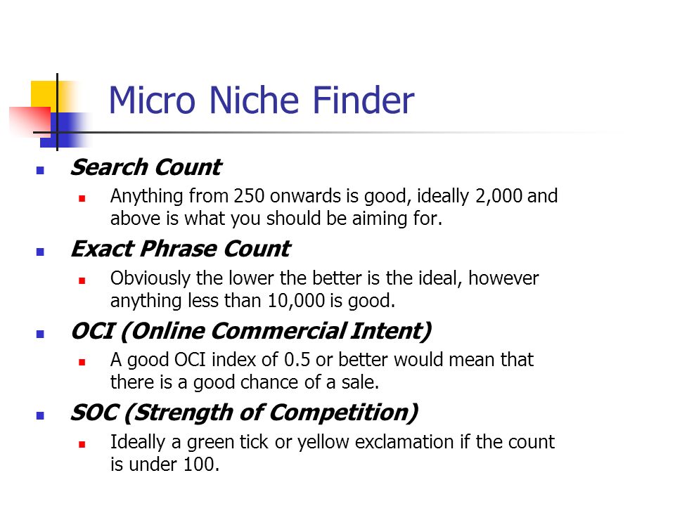 Free keyword niche finder